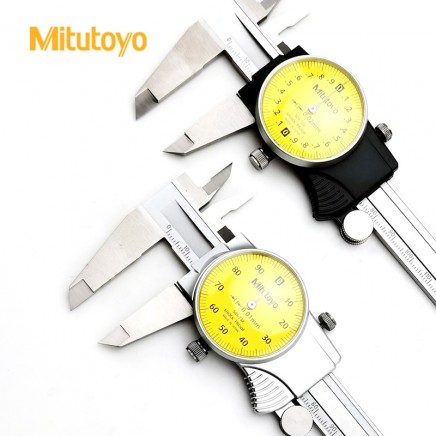日本Mitutoyo三丰带表卡尺505-730 732卡尺高精度测量带表盘游标